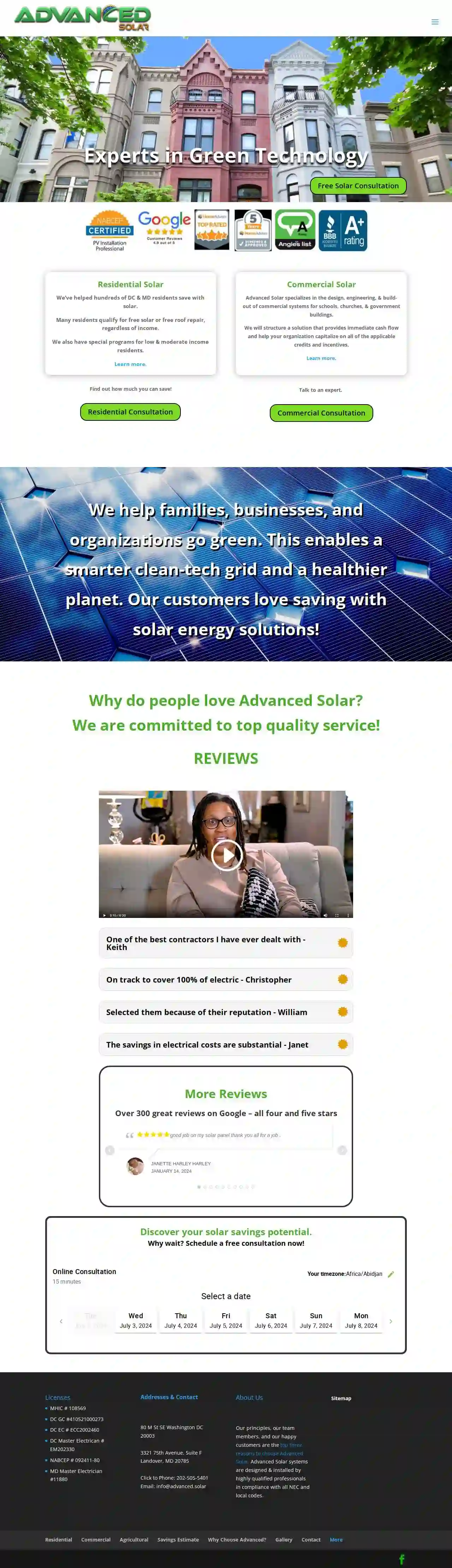 Advanced Solar