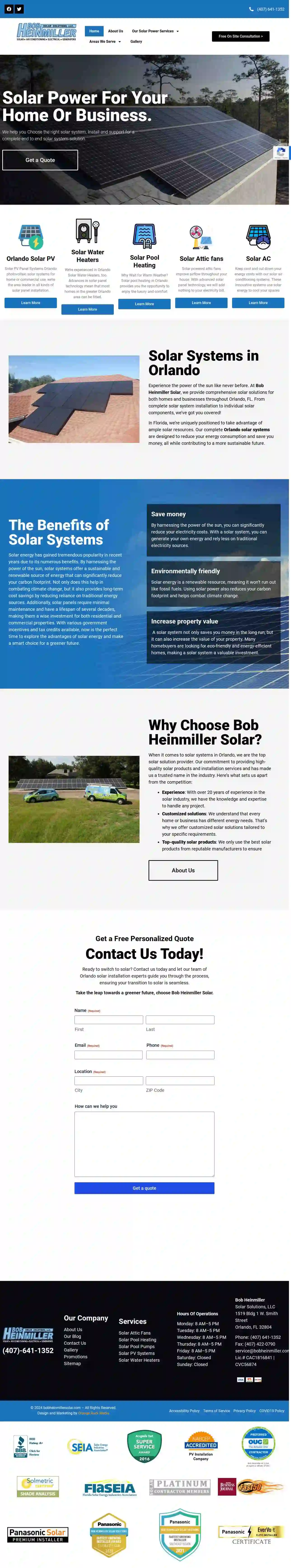 Bob Heinmiller Solar Solutions