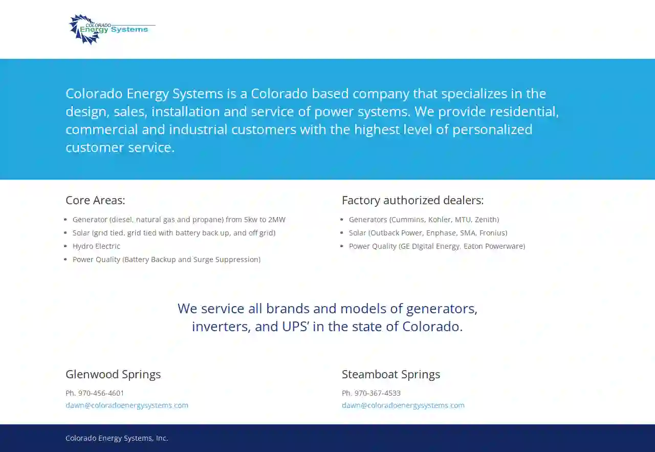 Colorado Energy Systems