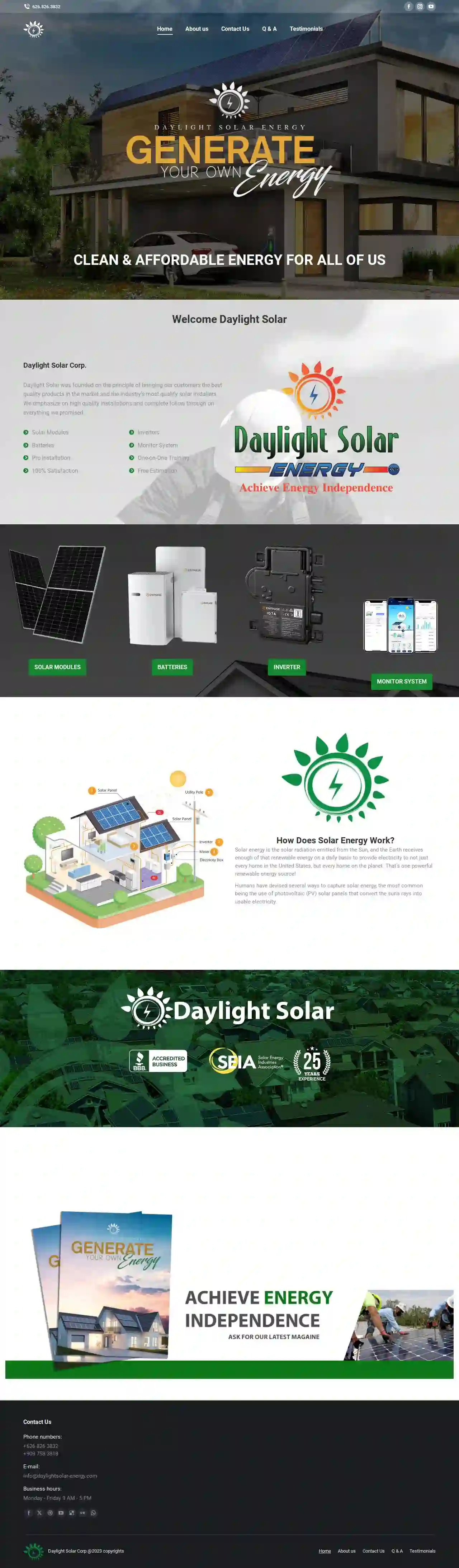 Daylight Solar Energy