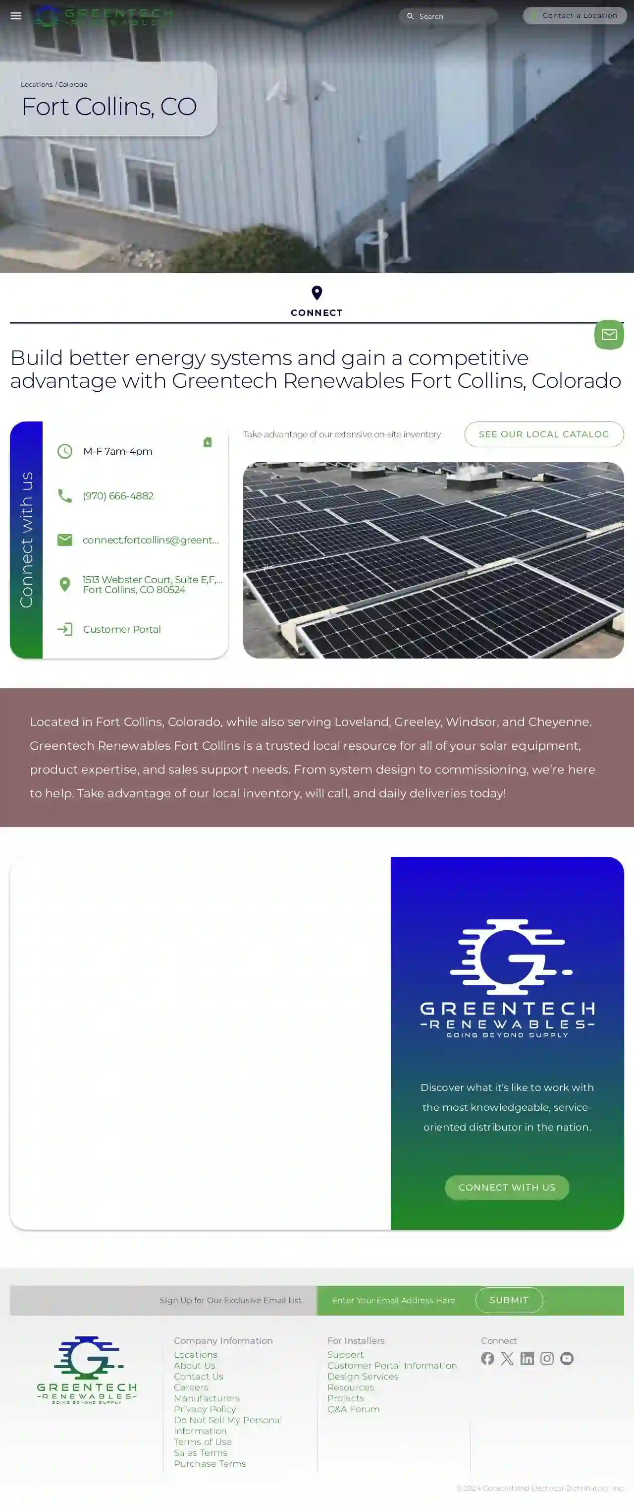 Greentech Renewables Fort Collins