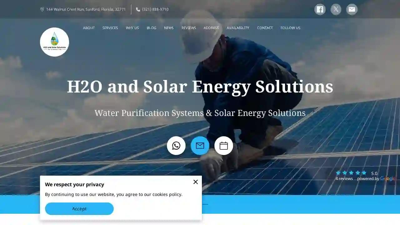 H2O and Solar Energy Solutions