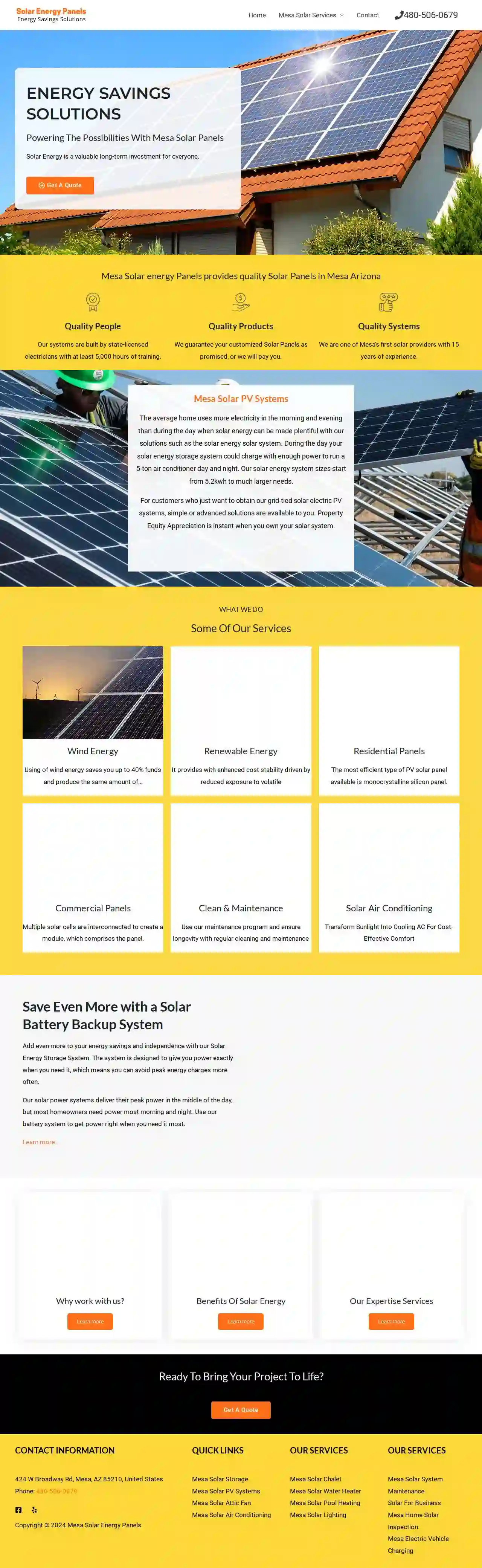 Mesa Solar Panels - Energy Savings Solutions