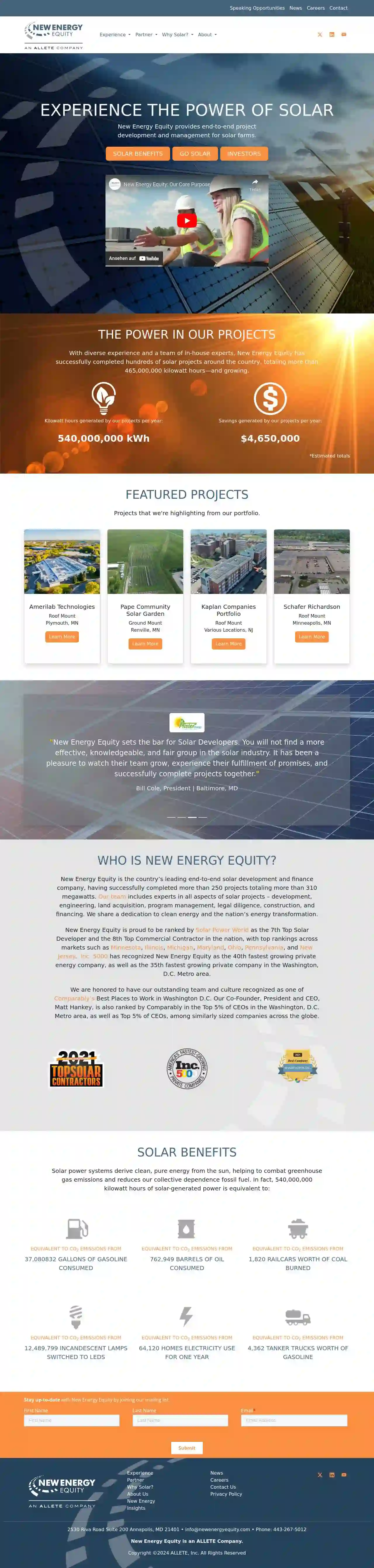 New Energy Equity