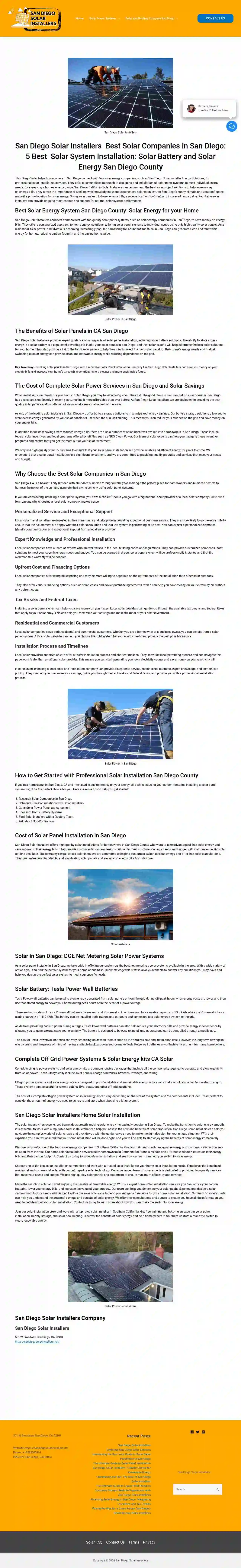 San Diego Solar Installers