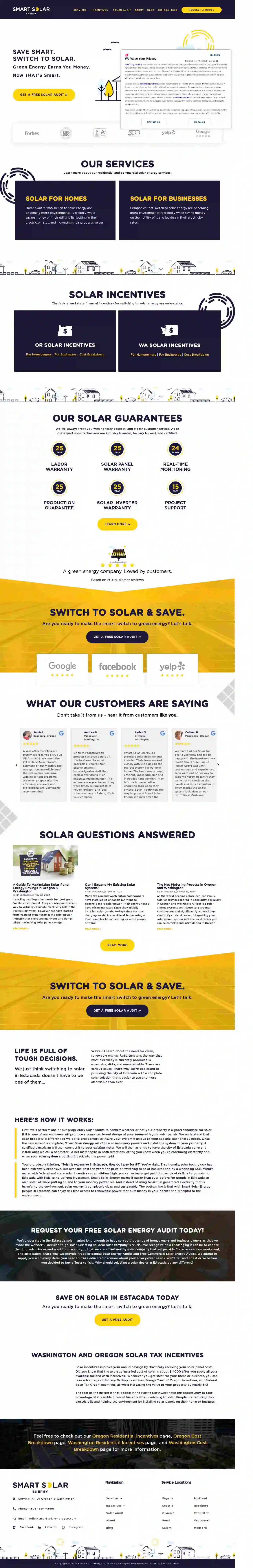 Smart Solar Energy Estacada Oregon