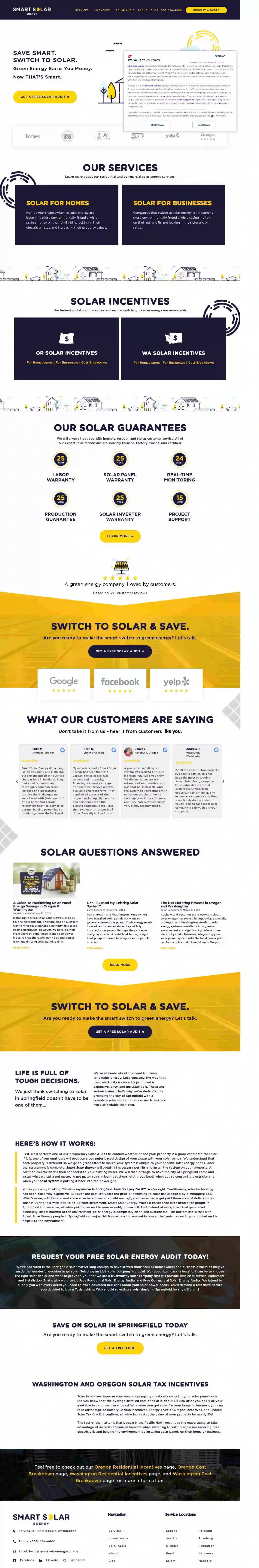 Smart Solar Energy Springfield Oregon