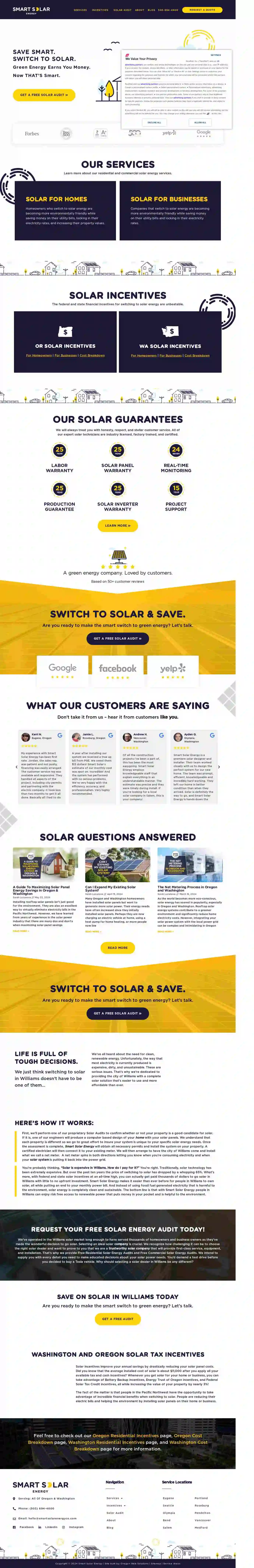 Smart Solar Energy Adair Village Oregon