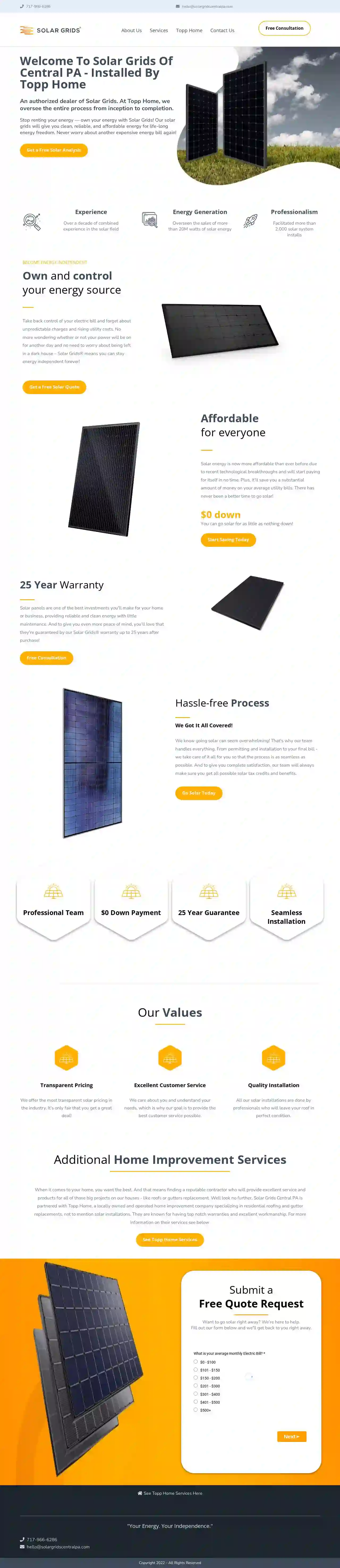 Solar Grids Central PA