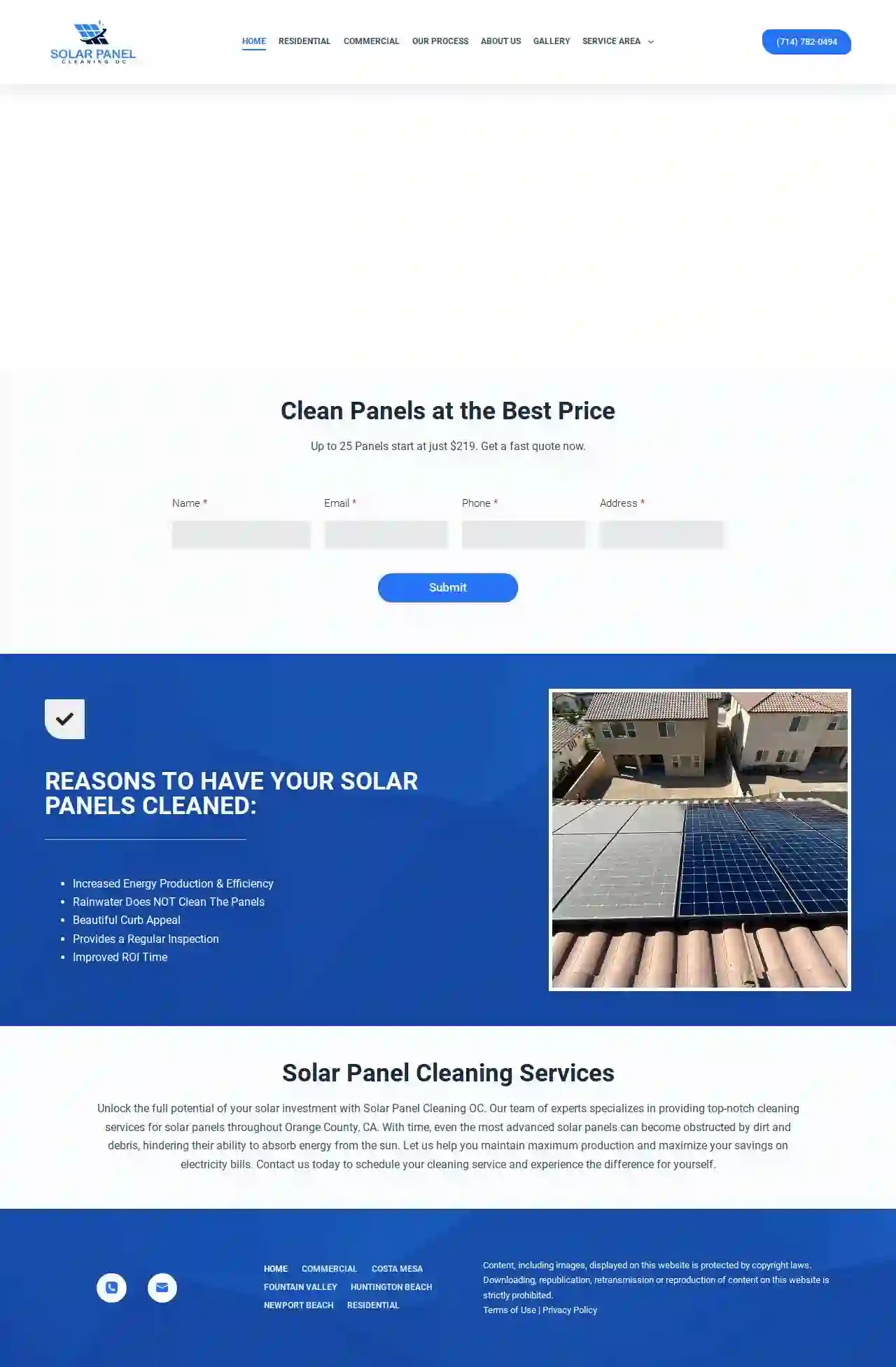 Solar Panel Cleaning OC