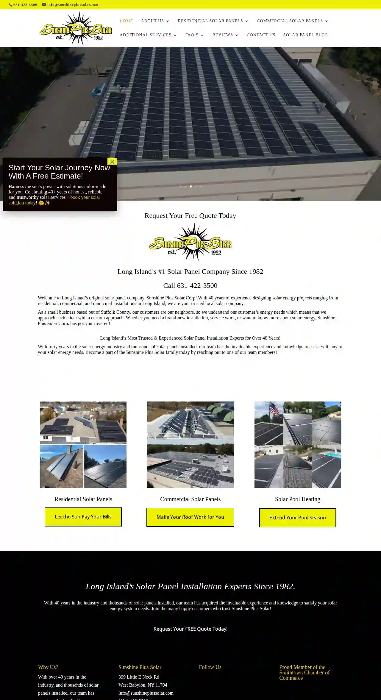 Sunshine Plus Solar Corp - Solar Panel Company Long Island