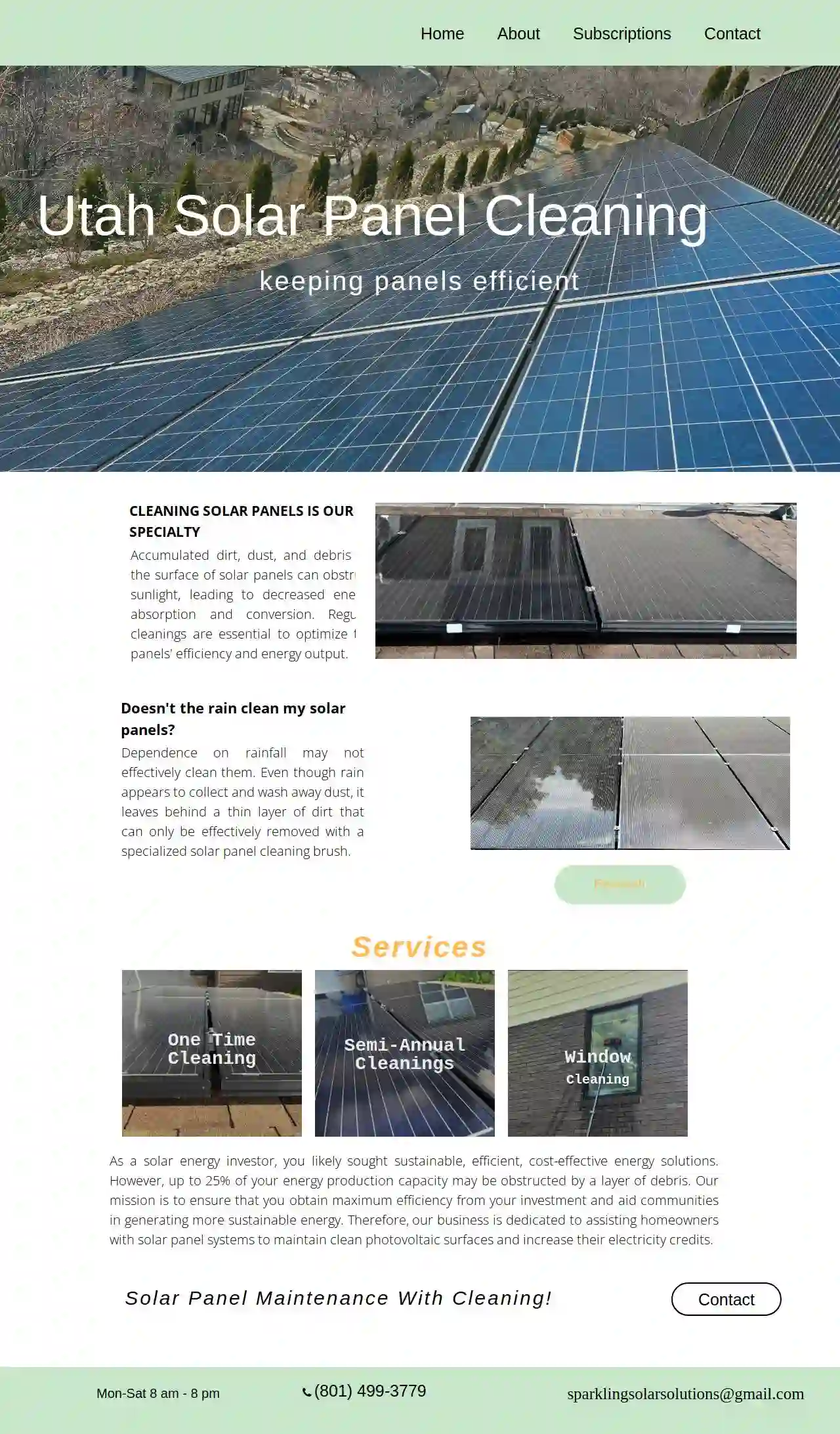 Utah Solar Panel Cleaning