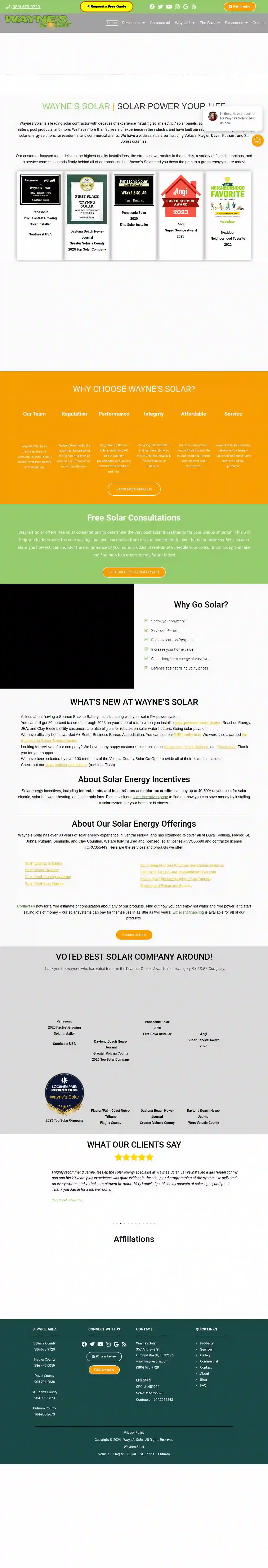 Wayne's Solar Jacksonville